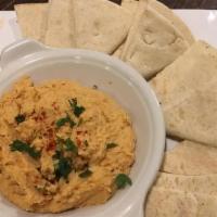 Mediterranean Hummus · garbanzo, smoked paprika, warm pita