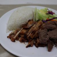 C1 Chicken & Beef Teriyaki · Comes with steamed rice and salad. famous teriyaki in Seattle!