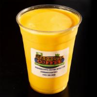 Mango · Mango and splash of orange juice.