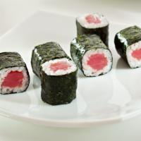 Tuna Roll · Raw fish.