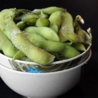 Edamame · Cooked, soybean pods, lightly salted