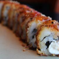 Coconut Shrimp Tempura Roll · Crystal shrimp, cream cheese with coconut and sweet chili sauce on top.
[Cooked Tempura]
