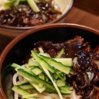 Jajangmyeon · Chef's Special. Korean-style noodles topped with thick black bean sauce, diced chicken, and ...