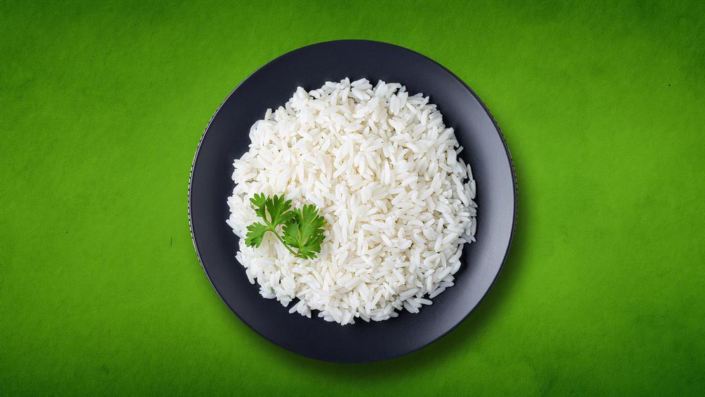 Steamed White Rice (Vegan) · Our long grain aromatic basmati rice, steamed to perfection