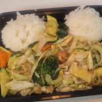 Sir-Fry (Vege) · Served with steamed rice
