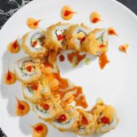 Heart Attack Roll (D.F)* · IN: Spicy Tuna, Jalapeno, Cream Cheese, Avocado
OUT: Deep Fried (Eel Sauce, Spicy Mayo, and ...