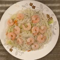 Shrimp Rice Noodles · Noodle dish made from rice flour and water.