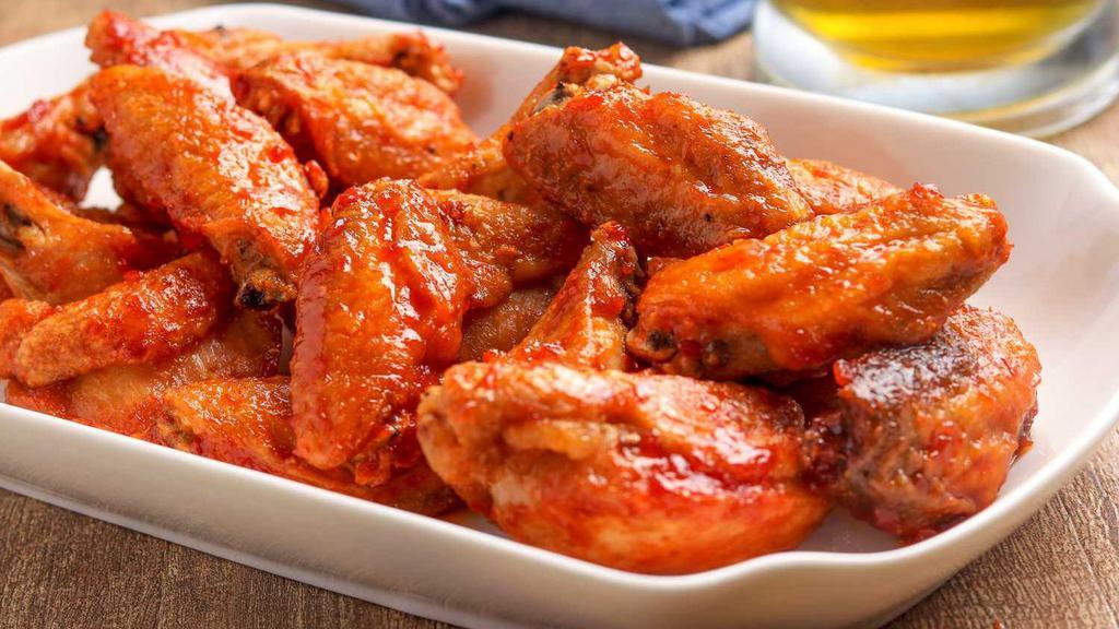 48 Pieces Wings · Up to four types of wing sauce.