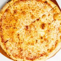 Cheese Pizza · Pizza sauce, Mozzarella cheese.