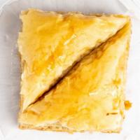 Baklava · Puff pastry filled with nuts and honey.