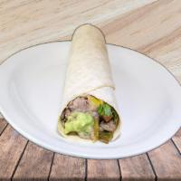 Pachuco Burrito · Asada (steak), mexican cactus, pico de gallo, beans, guacamole.