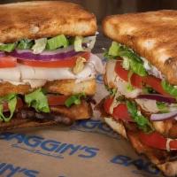 California Blt Sandwich · Crisp bacon, lettuce, tomatoes, avocado, mayo and cream cheese on 12 grain bread.