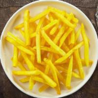 Plain Jane Fries · (Vegetarian) Idaho potato fries cooked until golden brown garnished with salt.