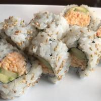 Spicy California Roll · Spicy. Avocado, spicy crab meat, and cucumber.