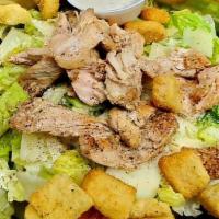 Dinner Caesar Salad · Romaine lettuce,  Parmesan cheese, croutons, house Caesar dressing! Try this amazing dinner ...