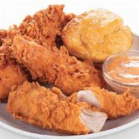 4Pc Cajun Tenders & Biscuit Meal · 4pc Cajun Chicken Tenders with a honey butter biscuit. Includes 1 dipping sauce
