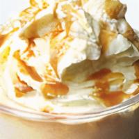 Blended Caramel Frappé · Made with rich caramel flavor and a hint of coffee, blended with ice, milk, and topped with ...