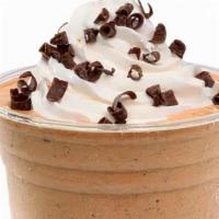 Blended Java Chip Frappé · Made with rich chocolate flavor and a hint of coffee, blended with ice, milk and mini chocol...