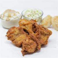 6 Pc Family Basket · 6 pieces of our famous chicken served with 2 sides of mashed potatoes and gravy, 2 sides of ...