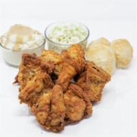 9 Pc Family Basket · 9 pieces of our famous chicken served with 3 sides of mashed potatoes and gravy, 3 sides of ...