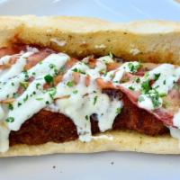 Chicken Bacon Ranch Sub · Grilled or fried chicken breast, mozzarella, bacon, house made ranch.