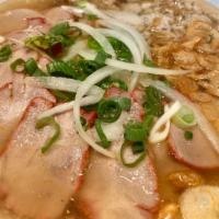 Char Siu Pork Pho · Richly seasoned Vietnamese style beef broth ladled over rice noodle or egg noodle, sliced BB...