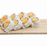 Spicy California Roll · Spicy imitation crab meat, avocado, and cucumber.