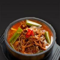 Yukgaejang / 육개장 · Spicy. Spicy beef soup.
