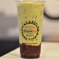 Matcha Red Bean Milk Tea · Japanese matcha tea shaken with a 95% non-dairy creamer. Comes with red bean topping and can...