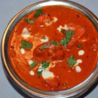 Lamb Tikka Masala · Traditional north indian sauce made from fresh roma tomatoes simmered on slow fire to obtain...