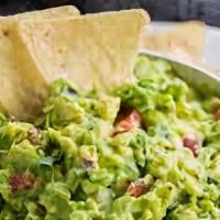 Chips And Guacamole · 4oz. guacamole made fresh from ripe Haas Avocado with in house made chips