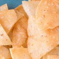 Chips · Fresh made corn chips made in house