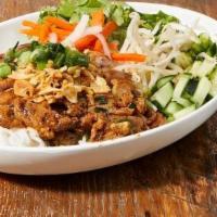The Smokey Vermicelli (Contains Gluten) · Your choice of Grilled Chicken or Grilled Pork Chop served with mint,lettuce, pickled daikon...