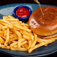 Kid’S Burger · Bun, Burger Patty, Melted Cheese