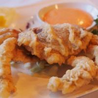 Soft Shell Crab · Deep fried soft shell crab on w/ spicy mayo dipping sauce.