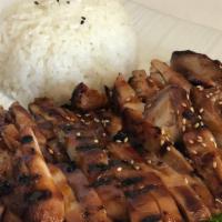 Chicken Teriyaki (Only Until 3Pm) · Marinated chicken teriyaki grilled to perfection w/ teriyaki sauce and side of rice