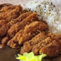 Chicken Katsu Curry  (Only Until 3Pm) · Chicken katsu served w/ side of Japanese curry & rice