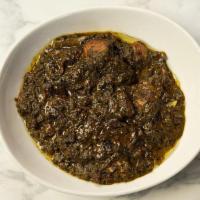 Saag Spinach Chicken · Saag Spinach w/ Chicken. Rice, Cauli Rice, Kulcha Naan or Paratha are not included