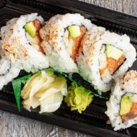 Spicy Tuna Roll · In-spicy tuna, avocado, cucumber. Contains (or may contain) raw or undercooked ingredients. ...