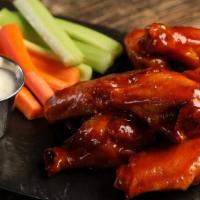 Sweet Chili Wings (8 Pcs) · Mild heat. 8 sweet chili wings, served with carrots and celery, and a choice of classic ranc...