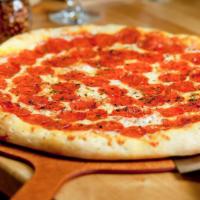 Ultimate Pepperoni · tomato sauce • mozzarella // 1.5x the pepperoni • provolone