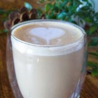 Macchiato · Our Latte macchiato. Milk marked with espresso