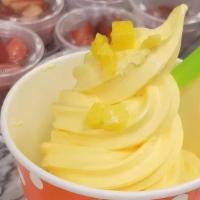Mango Tango Sorbet (Dairy Free) · MAJOR  ALLERGENS CONTAINS: NONE
Naturally Flavored!
Dairy Free, Vegan, Gluten Free, Egg Free...