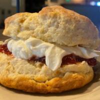 Scone · We make our traditional British scones daily.  Served with Devonshire style clotted cream an...