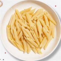 Build It Bob Penne · Fresh penne pasta cooked with your choice of sauce, veggies, and meats and topped with black...