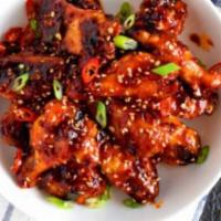 Gochujang Chicken Wings · Your choice of 6, 12 or 18 pieces.
