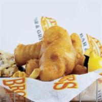 Beer Battered Cod Fish Fry · Half-pound of cod fillets dipped in our own Wisconsin beer batter, fried until golden brown,...