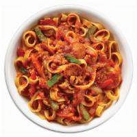 Bavarian (Regular) · Bolognese Sauce, Mild Italian Sausage, Red Onions, Red and Green Peppers