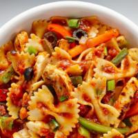 Bayou Chicken (Regular) · Arrabiata (Neapolitan with Chili Paste), Chicken, Black Olives, Red and Green Peppers and Gr...