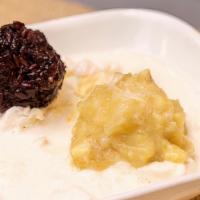 Black Sticky Rice With Durian · 